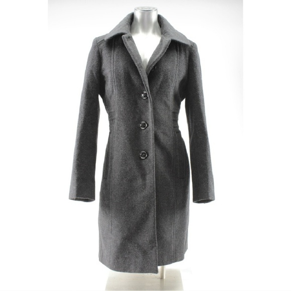 Anne Klein Jackets & Blazers - Ann Klein wool cashmere blend long grey coat